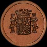 Timbre-monnaie Espagne - Carton moneda - 60 centimos Especial Movil type 2 - Petites armoiries - avers