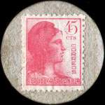 Carton moneda Fonts de Sacalm 1937 - 45 centimos - timbre-monnaie de fantaisie - Espagne - revers