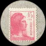 Carton moneda Gramenet del Besos 1937 - 45 centimos - timbre-monnaie de fantaisie - Espagne - revers