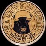 Timbre-monnaie de fantaisie - Alcala de Henares - Madrid - 1937 - Espagne - carton moneda