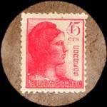 Carton moneda Madrid - 1937 - Aravaca - 45 centimos - timbre-monnaie de fantaisie - Espagne - revers