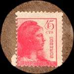 Carton moneda Madrid - 1937 - Arganda - 45 centimos - timbre-monnaie de fantaisie - Espagne - revers