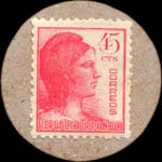 Carton moneda Murcia - 1936 - 45 centimos - timbre-monnaie de fantaisie - Espagne - revers
