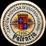 Carton moneda Palencia - 1936 - 1 centimo - timbre-monnaie de fantaisie - Espagne - avers