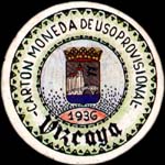 Timbre-monnaie de fantaisie - Vizcaya - 1936 - Espagne - carton moneda