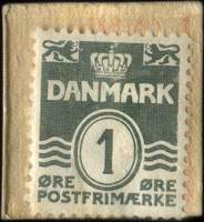 Timbre-monnaie Albani Gaardens Bageri - 1 &oslash;re sur carton blanc - Danemark - revers