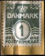 Timbre-monnaie Albert Nestler A.G. - Regne Stokke - 1 &oslash;re sur carton brun - Danemark - revers