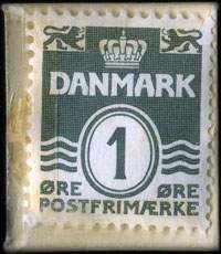 Timbre-monnaie Hos Alfred - Aaboulev. 78 - Cykler & Radio - Nora 1172 x - Nora 2272 - 1 &oslash;re sur carton beige - Danemark - revers
