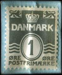 Timbre-monnaie Hos Alfred - Aaboulev. 78 - Cykler & Radio - Nora 1172 x - Nora 2272 - 1 &oslash;re sur carton bleu - Danemark - revers