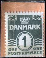 Timbre-monnaie Alt til Fest - Papirhuer, Sangskjulere, Sange, Bordpynt, Griffenfeltsg. 20 - 1 &oslash;re sur carton orange - Danemark - revers