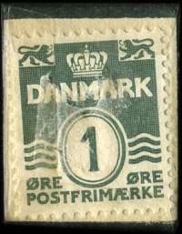 Timbre-monnaie Richard Andersen - Esrum - 1 �re sur fond rouge - Danemark - revers