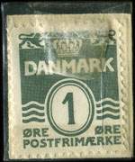 Timbre-monnaie Apaform fodbade friskhed-velv�re (type 1 - sans t�te) - 1 �re sur fond vert - Danemark - revers