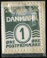 Timbre-monnaie Apaform fodbade friskhed-velv�re (type 2 - avec t�te) - 1 �re sur fond vert - Danemark - revers