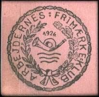 Timbre-monnaie Arbejdernes - Frimrkeklub - 1926 - 1 re sur fond rose - Danemark