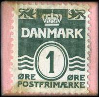 Timbre-monnaie Arbejdernes - Frim&aelig;rkeklub - 1926 - 1 �re sur carton rose - Danemark - revers