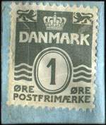 Timbre-monnaie Graabj&oslash;rnene 11. Div. - Bliv gr&oslash;n Spejder! - 1 &oslash;re sur carton bleu - Danemark - revers