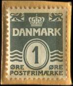 Timbre-monnaie Bliv gr&oslash;n Ulveunge! - 1 &oslash;re sur carton orange - Danemark - revers