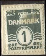 Timbre-monnaie Bliv Medlem af S�nderjydsk Forening, for K�benhavn Raadhustplaten 45 C. 13463 - 1 &oslash;re sur fond rouge - Danemark - revers