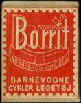 Timbre-monnaie Borrit, Nørrebros Runddel, Barnevogne, Cykler, Legetøj - rouge - Danemark