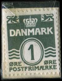 Timbre-monnaie Brizzard - Protect creme er vidunderlig - 1 &oslash;re sur fond noir - Texte argent� - Danemark - revers