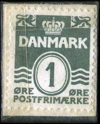 Timbre-monnaie Brizzard - Cremer - Parfumer - Anbefales - 1 &oslash;re sur fond noir - Texte argent� - Danemark - revers