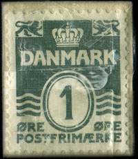Timbre-monnaie Brizzard - Protect creme er vidunderlig - 1 &oslash;re sur fond bleu - Texte blanc - Danemark - revers