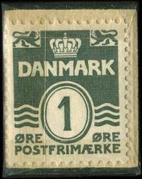 Timbre-monnaie Brizzard - Cremer - Parfumer - Anbefales - 1 &oslash;re sur fond vert - Texte blanc - Danemark - revers