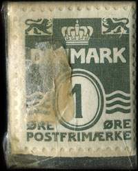 Timbre-monnaie Brizzard - Esprit de France er herlig - 1 &oslash;re sur fond vert - Texte argent� - Danemark - revers