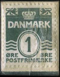 Timbre-monnaie Brizzard - Cremer - Parfumer - Anbefales - 1 &oslash;re sur fond bleu - Texte blanc - Danemark - revers