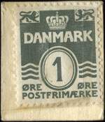 Timbre-monnaie Br�nsh�j Frim�rke-Klubs - Udstilling 23. November  1941 - 1 &oslash;re sur carton beige - Danemark - revers