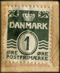 Timbre-monnaie Conditoriet Brygger-Gaarden - Telefon 2860 - Bager kun i Sm&oslash;r - 1 &oslash;re sur carton blanc - Danemark - revers