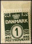 Timbre-monnaie Cavalier - 1 øre - Danemark - revers