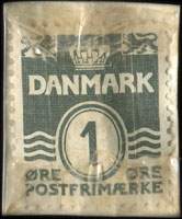Timbre-monnaie Cykleforretningen - „Tagenshøj“ - 1 øre sur carton blanc - Danemark - revers