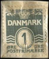 Timbre-monnaie Cykleforretningen - &bdquo;Tagensh&oslash;j&ldquo; - 1 &oslash;re sur carton blanc - Danemark - revers