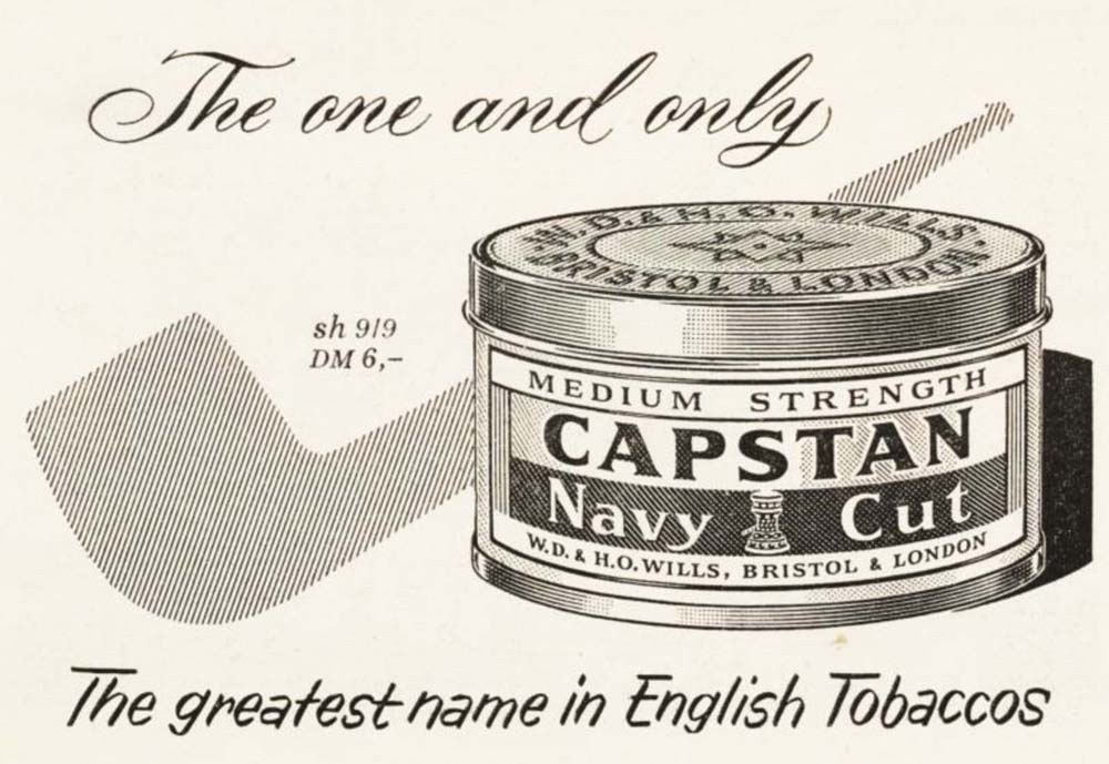 Publicit� Capstan - The greatest name in English Tobaccos