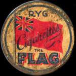 Timbre-monnaie Cigarettes - The Flag - 8 &oslash;re bicolore sur fond jaune - avers