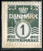 Timbre-monnaie Dana Konserves - 1 �re sur fond vert - Danemark - revers