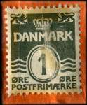 Timbre-monnaie Danatex - 1 &oslash;re sur carton orange - Danemark - revers