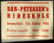 Timbre-monnaie Dan Petersen's Rideskole - Danemark
