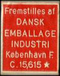 Timbre-monnaie Dansk Emballage - Danemark
