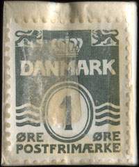 Timbre-monnaie Dansk Vinduepolerings Co - Tlf. Nora 1225 - Forlang Tilbud - 1 �re sur carton blanc - Danemark - revers