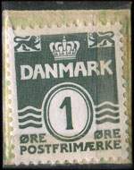 Timbre-monnaie Deichmanns Blomster - Charlottenlund - 1 �re sur fond vert - Danemark - revers