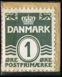 Timbre-monnaie Syartikler - Kjolestoffer - Den H�je Stue - Griffenfeldtsg 29 - 1 �re sur carton brun - Danemark - revers