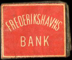 Timbre-monnaie Frederikshavns Bank rouge - Danemark