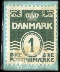 Timbre-monnaie Frim�rker - Kik ind i Lavendelstr. 10 - 1 &oslash;re sur carton bleu - texte bleu - Danemark - revers