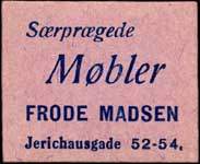 Timbre-monnaie Frode Madsen - 1 øre sur carton mauve - Danemark - avers