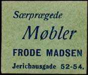 Timbre-monnaie Frode Madsen - 1 øre sur carton vert - Danemark - avers