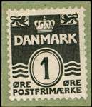 Timbre-monnaie Frode Madsen - 1 &oslash;re sur carton vert - Danemark - revers