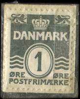 Timbre-monnaie Hess - Vejle St&oslash;begods - 1 &oslash;re sur fond rouge - Danemark - revers