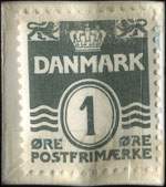 Timbre-monnaie Hjemmebageriet København - Ussing Jørgensen - 1 øre sur carton blanc - Danemark - revers